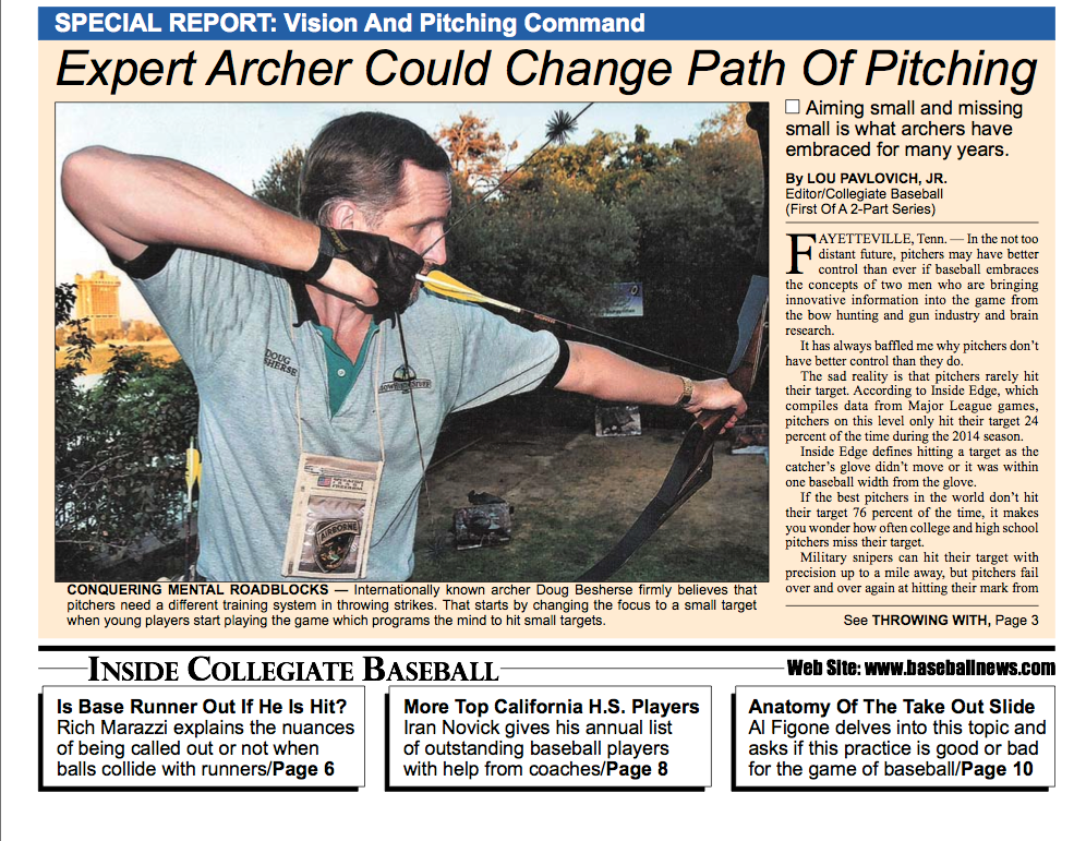 Expert Archer Could Change Path of Pitching